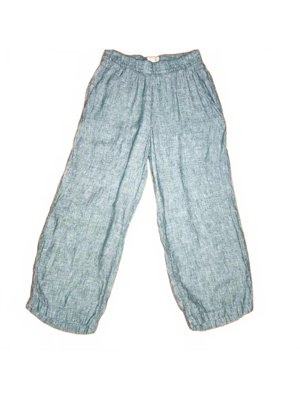 Cynthia Rowley Womens Light Green Linen Pants Sz S Pull On Quiet Lux High Rise